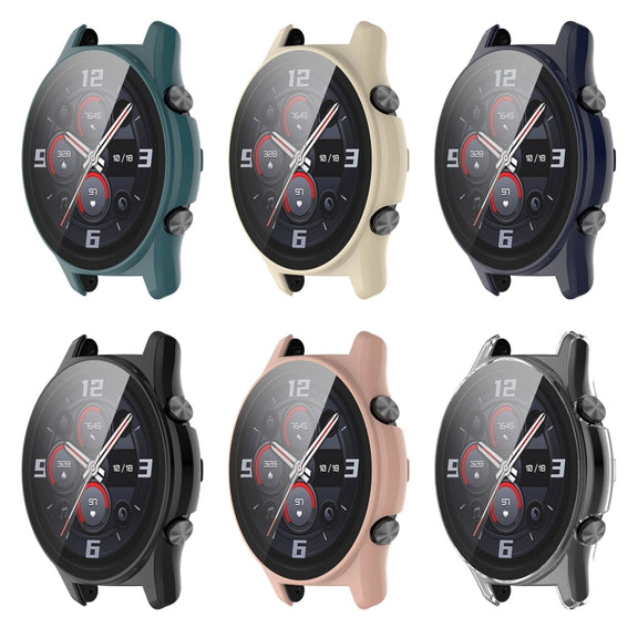 For Honor Watch GS 3 PC+Tempered Glass Watch Case(Ink Blue)