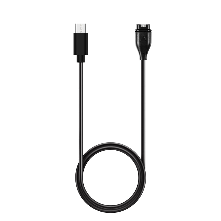 For Garmin Descent G1/Fenix 7/Tactix 7 Universal Type-C / USB-C Smart Watch Charging Cable, Length: 1m(Black) - free shipping - PMC Jewellery - Order now!