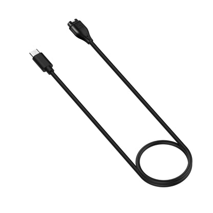For Garmin Descent G1/Fenix 7/Tactix 7 Universal Type-C / USB-C Smart Watch Charging Cable, Length: 1m(Black) - free shipping - PMC Jewellery - Order now!