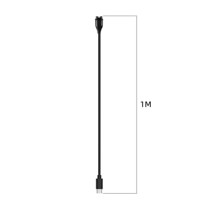For Garmin Descent G1/Fenix 7/Tactix 7 Universal Type-C / USB-C Smart Watch Charging Cable, Length: 1m(Black) - free shipping - PMC Jewellery - Order now!