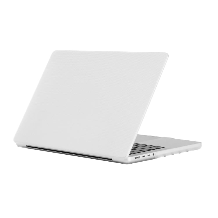 Dot Texture Double Sided Tanned Laptop Case For MacBook Pro 14.2 inch A2442 2021(Transparent)