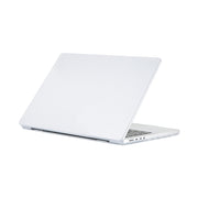Carbon Fiber Textured Plastic Laptop Protective Case For MacBook Pro 16.2 inch A2485 2021(Transparent)