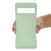 For Google Pixel 7 Pure Color Liquid Silicone Shockproof Phone Case(Green)