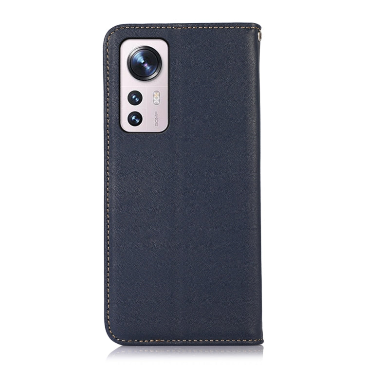 For Xiaomi 12 Lite KHAZNEH Nappa Top Layer Cowhide Leather Phone Case(Blue) - Xiaomi Cases by PMC TechLife | Online Shopping South Africa | PMC TechLife