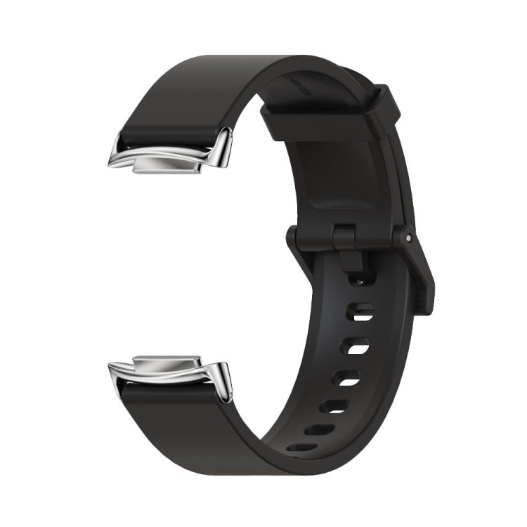 For Fitbit Charge 5 / Charge 6 Mijobs Soft Silicone  Watch Band(Orange+Gold) - Watch Bands by MIJOBS | Online Shopping South Africa | PMC TechLife | Buy Now Pay Later Mobicred
