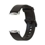 For Fitbit Charge 5 Mijobs Soft Silicone  Watch Band(Black) - Watch Bands by MIJOBS