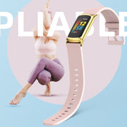 For Fitbit Charge 5 Mijobs Soft Silicone  Watch Band(Black) - Watch Bands by MIJOBS