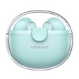 USAMS BU12 TWS Half In-Ear Bluetooth 5.1 Wireless Earphones(Green) - free shipping - PMC TechLife - Order now!
