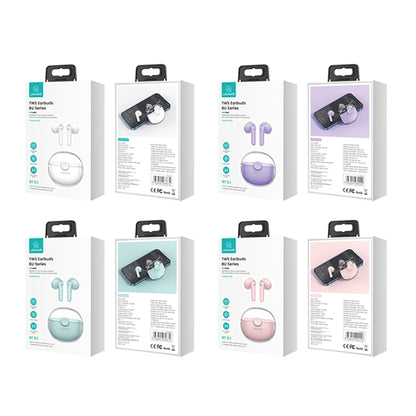USAMS BU12 TWS Half In-Ear Bluetooth 5.1 Wireless Earphones(Green) - free shipping - PMC Jewellery - Order now!