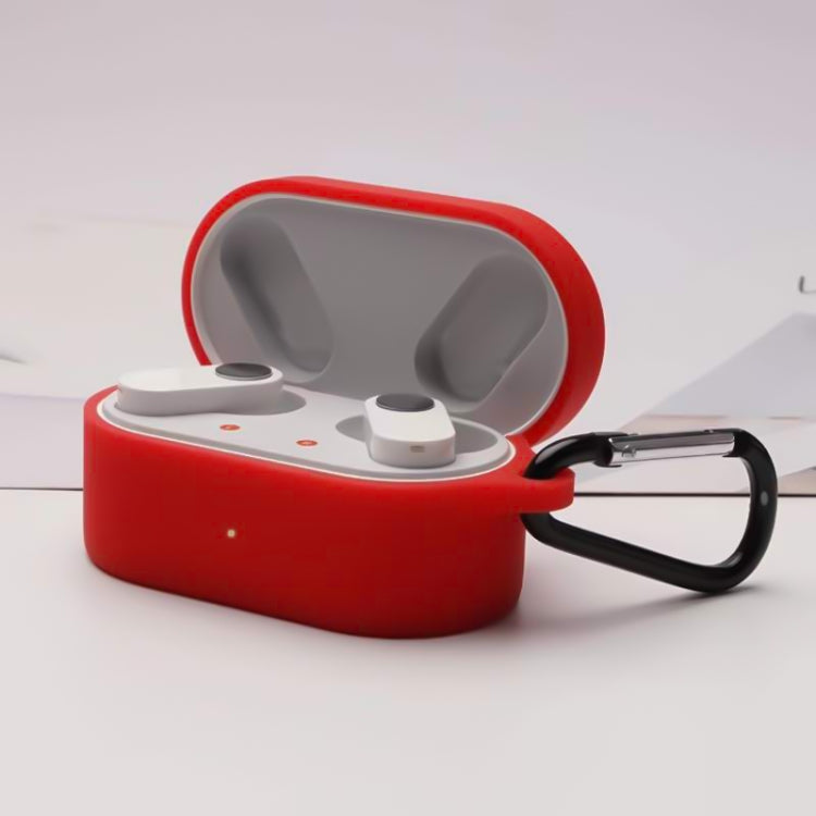 For OnePlus Buds N Wireless Earphone Silicone Protective Case with Hook(Red) - free shipping - PMC TechLife - Order now!