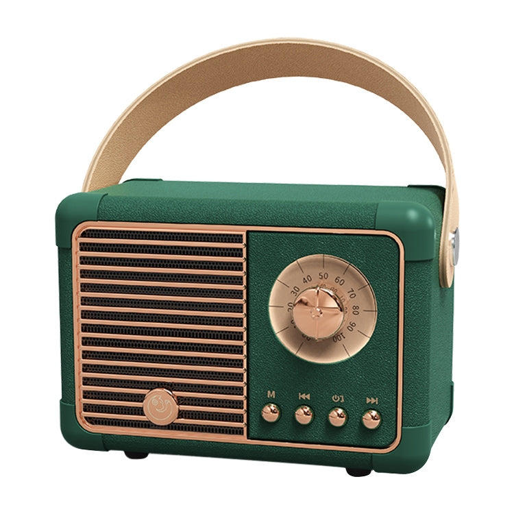 HM11 PLUS Portable HIFI Mini Retro Wireless Bluetooth Speaker(Dark Green) - Mini Speaker by PMC TechLife | Online Shopping South Africa | PMC TechLife