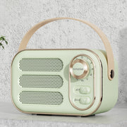 DW13 Portable HIFI Mini Retro Wireless Bluetooth Speaker(Green)