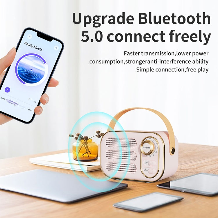 DW13 Portable HIFI Mini Retro Wireless Bluetooth Speaker(Blue)