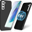 For Samsung Galaxy S21 5G MagSafe Magnetic Liquid Silicone Phone Case(Black) - Galaxy S21 5G Cases by PMC TechLife | Online Shopping South Africa | PMC TechLife