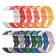 For Huawei Band 7 / Honor Band 7 Pure Color Silicone Watch Band(Grey)