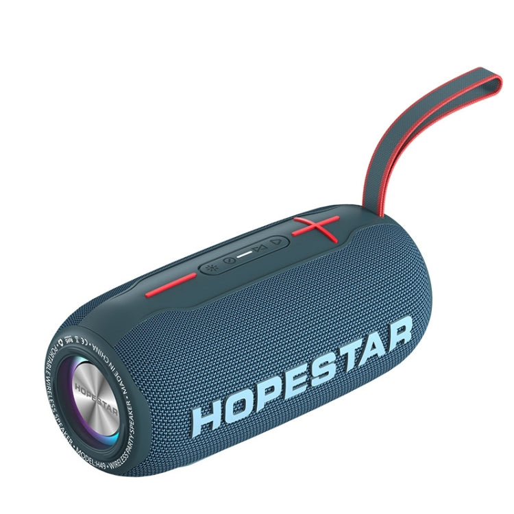 HOPESTAR H49 RGB Light TWS Waterproof Wireless Bluetooth Speaker(Blue) - Waterproof Speaker by HOPESTAR | Online Shopping South Africa | PMC TechLife | Buy Now Pay Later Mobicred