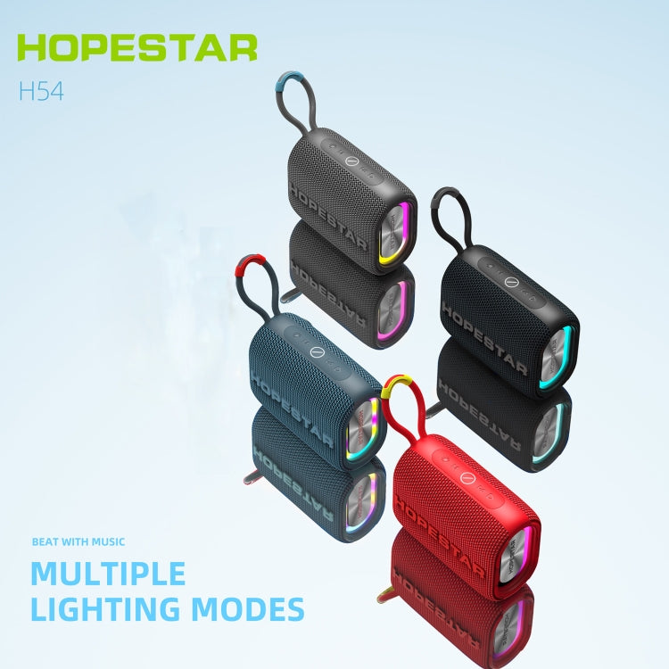 HOPESTAR H54 RGB Light TWS Waterproof Wireless Bluetooth Speaker(Grey) - Waterproof Speaker by HOPESTAR | Online Shopping South Africa | PMC TechLife | Buy Now Pay Later Mobicred