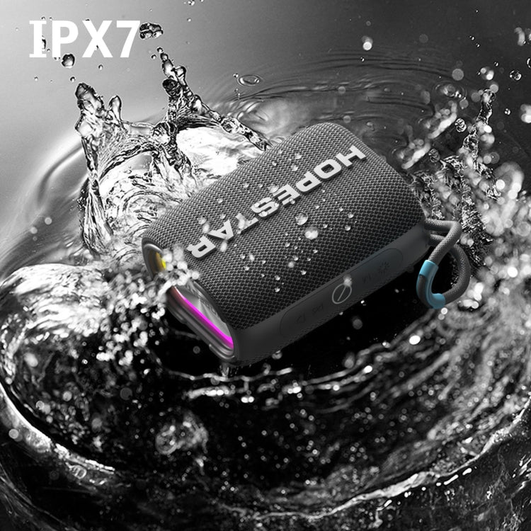 HOPESTAR H54 RGB Light TWS Waterproof Wireless Bluetooth Speaker(Grey) - Waterproof Speaker by HOPESTAR | Online Shopping South Africa | PMC TechLife | Buy Now Pay Later Mobicred