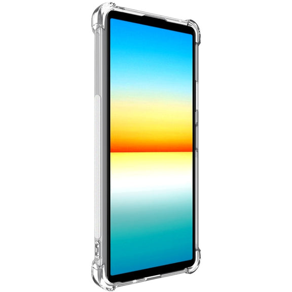 For Sony Xperia 10 IV imak All-inclusive Shockproof Airbag TPU Case with Screen Protector(Transparent)