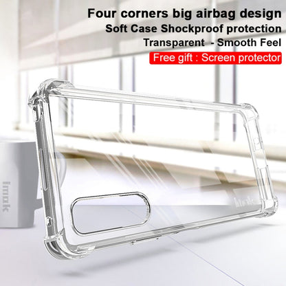 For Sony Xperia 10 IV imak All-inclusive Shockproof Airbag TPU Case with Screen Protector(Transparent) - Sony Cases by imak | Online Shopping South Africa | PMC Jewellery | Buy Now Pay Later Mobicred