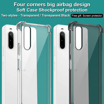 For Sony Xperia 10 IV imak All-inclusive Shockproof Airbag TPU Case with Screen Protector(Transparent) - Sony Cases by imak | Online Shopping South Africa | PMC Jewellery | Buy Now Pay Later Mobicred