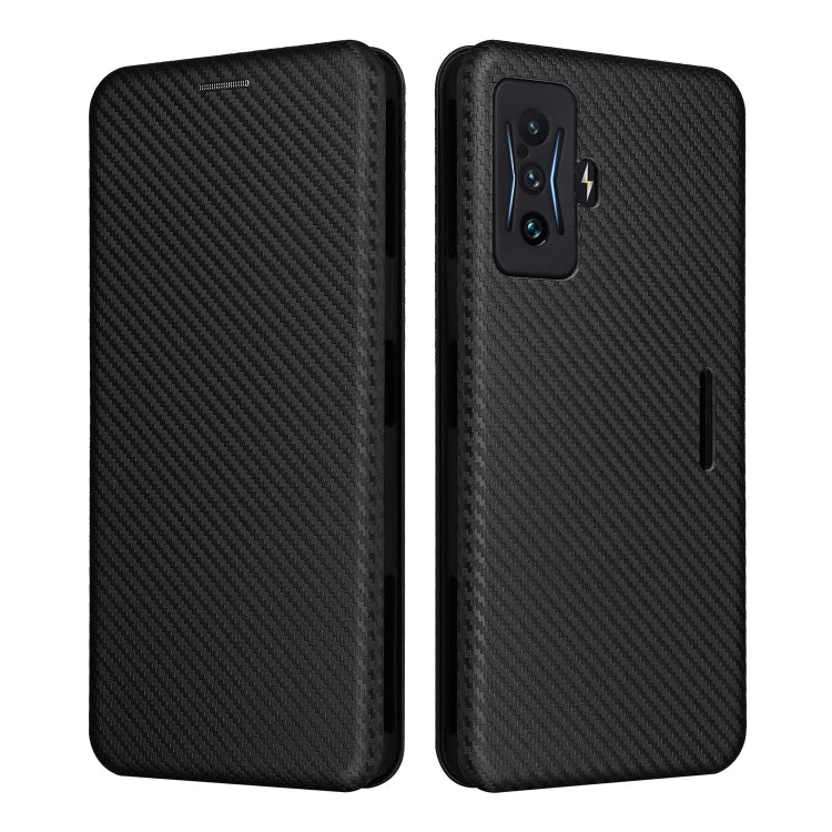 For Xiaomi Poco F4 GT/Redmi K50 Gaming Carbon Fiber Texture Horizontal Flip Leather Phone Case(Black) - free shipping - PMC TechLife - Order now!