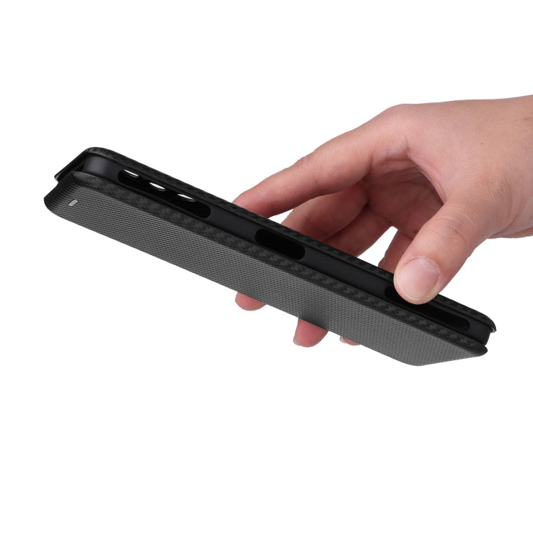 For Xiaomi Poco F4 GT/Redmi K50 Gaming Carbon Fiber Texture Horizontal Flip Leather Phone Case(Black) - free shipping - PMC TechLife - Order now!