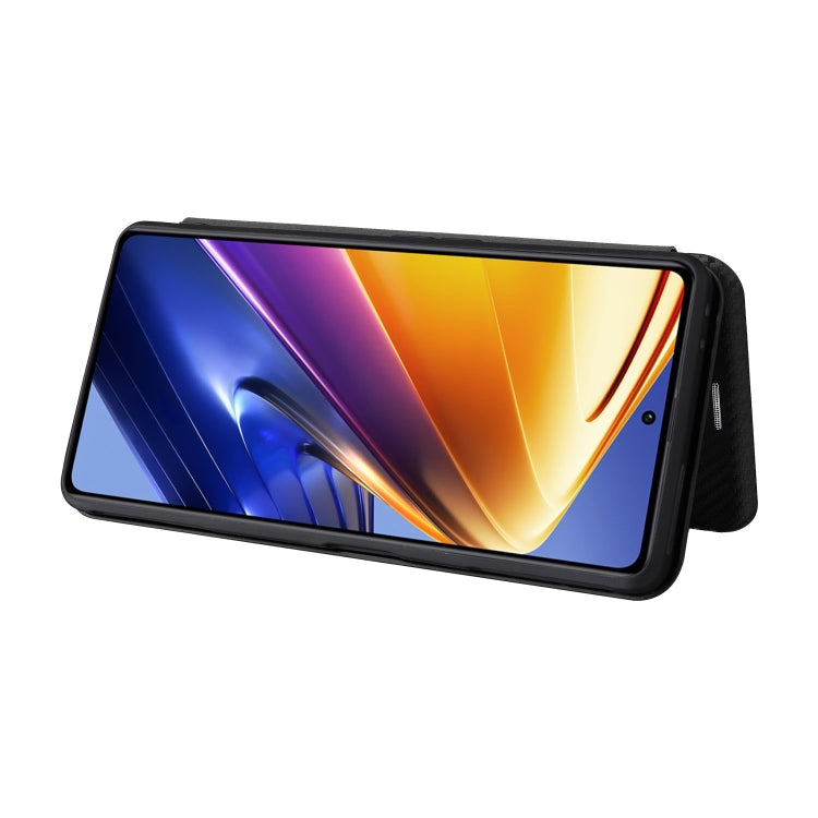 For Xiaomi Poco F4 GT/Redmi K50 Gaming Carbon Fiber Texture Horizontal Flip Leather Phone Case(Black) - free shipping - PMC TechLife - Order now!