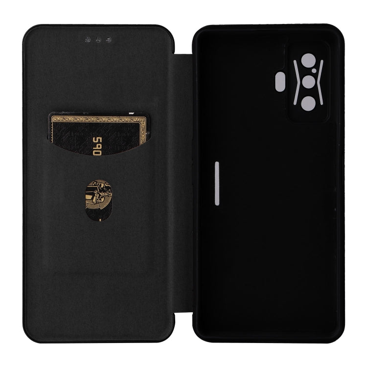 For Xiaomi Poco F4 GT/Redmi K50 Gaming Carbon Fiber Texture Horizontal Flip Leather Phone Case(Black) - free shipping - PMC TechLife - Order now!