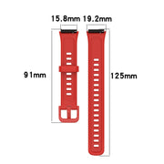 For Huawei Band 7 Silicone Watch Band(Black)
