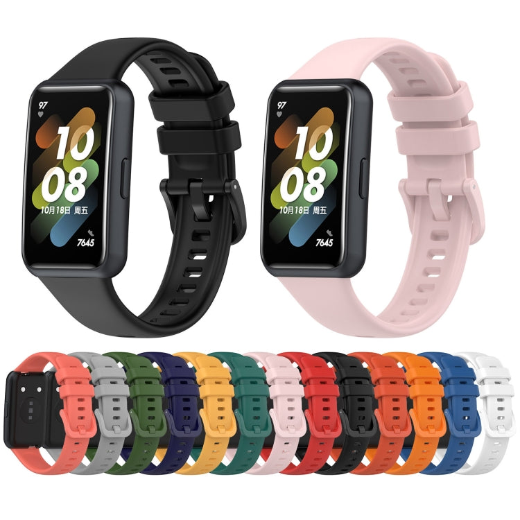 For Huawei Band 7 Silicone Watch Band(Red) - Watch Bands by PMC TechLife | Online Shopping South Africa | PMC TechLife | Buy Now Pay Later Mobicred