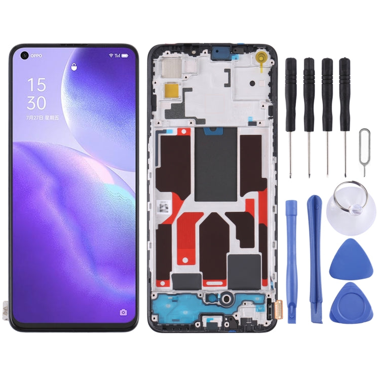 Original LCD Screen For OPPO Reno5 5G/Find X3 Lite with Digitizer Full Assembly with Frame - free shipping - PMC TechLife - Order now!