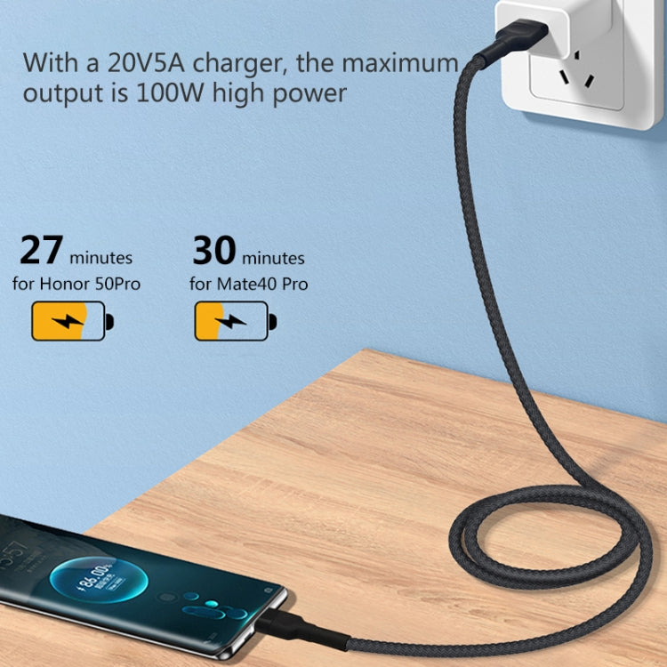 8 Pin 5A Beauty Tattoo USB Charging Cable,Cable Length: 1m(Black)