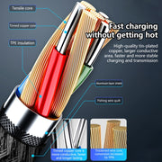 8 Pin 5A Beauty Tattoo USB Charging Cable,Cable Length: 1m(Black)