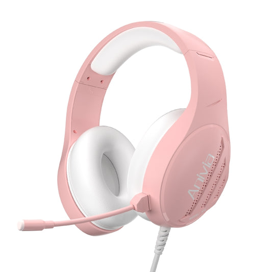 Anivia A10 3.5mm Wired Music Headset with Mic(Pink) - free shipping - PMC Jewellery - Order now!