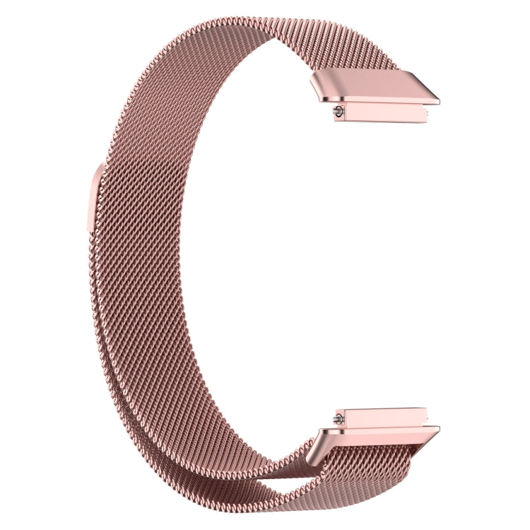 For Huawei Band 7 / 7 NFC Milan Metal Magnetic Watch Band(Rose Pink) - Watch Bands by PMC TechLife | Online Shopping South Africa | PMC TechLife | Buy Now Pay Later Mobicred