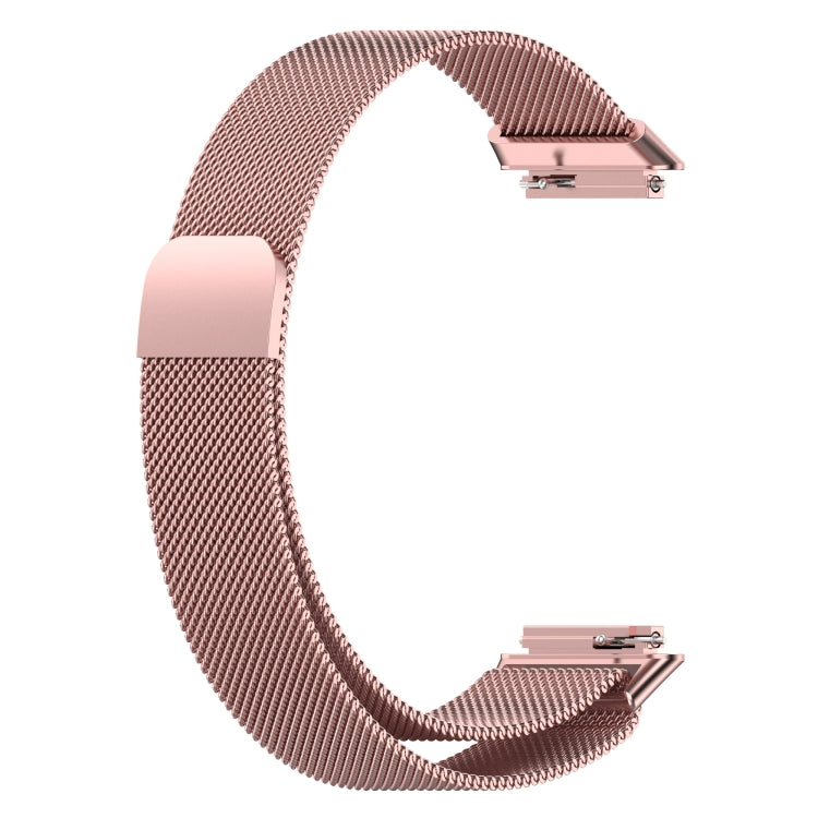 For Huawei Band 7 / 7 NFC Milan Metal Magnetic Watch Band(Rose Pink) - Watch Bands by PMC TechLife | Online Shopping South Africa | PMC TechLife | Buy Now Pay Later Mobicred
