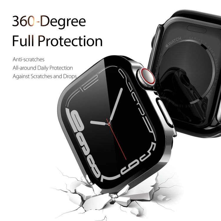 DUX DUCIS Electroplated PC Watch Case For Apple Watch Series 9 / 8 / 7 45mm(Black) - Watch Cases by DUX DUCIS | Online Shopping South Africa | PMC TechLife | Buy Now Pay Later Mobicred