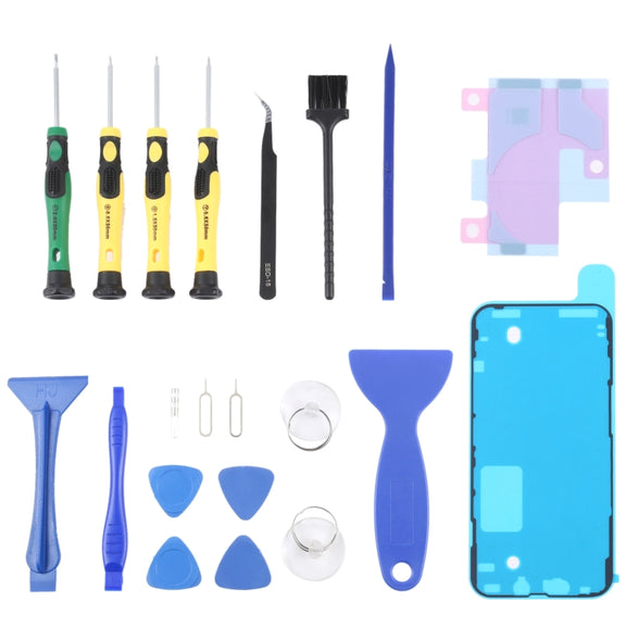 JIAFA JF-8182 21 in 1 Battery Adhesive + LCD Frame Water-resistant Adhesive + Repair Tool Set For iPhone 13 Pro