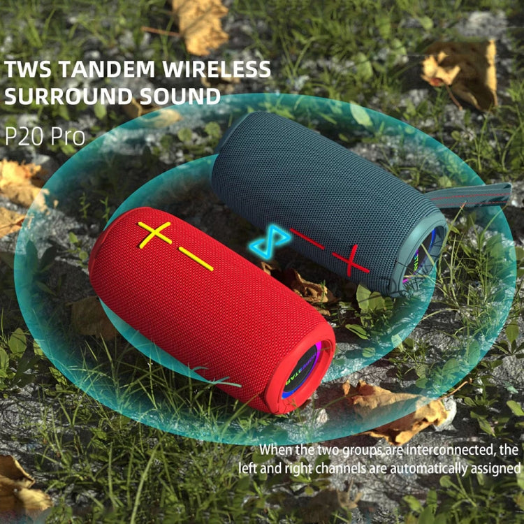 HOPESTAR P20 Pro Water-resistant Wireless Bluetooth Speaker(Red)