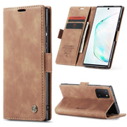 For Galaxy A81 / Note 10 Lite CaseMe Multifunctional Horizontal Flip Leather Case, with Card Slot & Holder & Wallet(Brown)