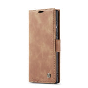 For Galaxy A81 / Note 10 Lite CaseMe Multifunctional Horizontal Flip Leather Case, with Card Slot & Holder & Wallet(Brown)