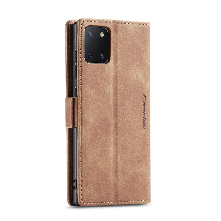 For Galaxy A81 / Note 10 Lite CaseMe Multifunctional Horizontal Flip Leather Case, with Card Slot & Holder & Wallet(Brown) - free shipping - PMC TechLife - Order now!