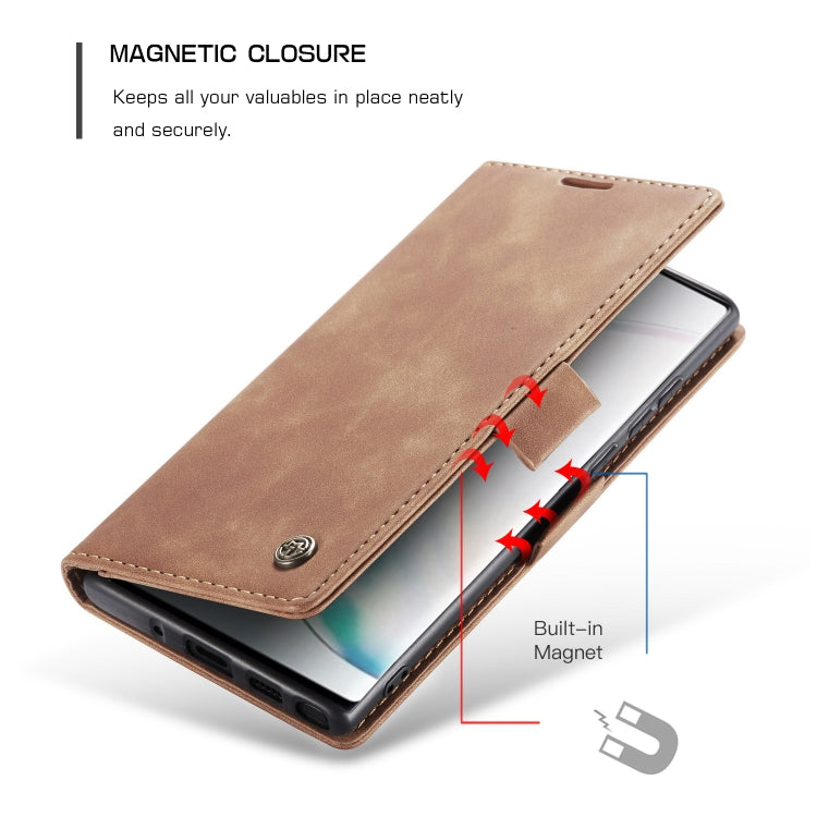 For Galaxy A81 / Note 10 Lite CaseMe Multifunctional Horizontal Flip Leather Case, with Card Slot & Holder & Wallet(Brown) - free shipping - PMC TechLife - Order now!