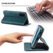 For Galaxy S20 Plus CaseMe Multifunctional Horizontal Flip Leather Case, with Card Slot & Holder & Wallet(Blue)