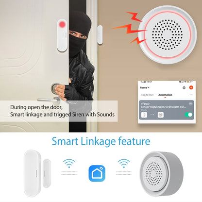 NEO NAS-AB03WT WiFi USB Siren Alarm with Temperature & Humidity Sensor - free shipping - PMC Jewellery - Order now!