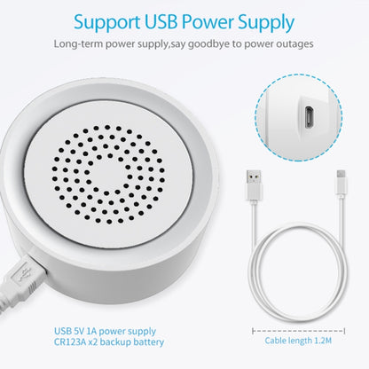 NEO NAS-AB03WT WiFi USB Siren Alarm with Temperature & Humidity Sensor - free shipping - PMC Jewellery - Order now!