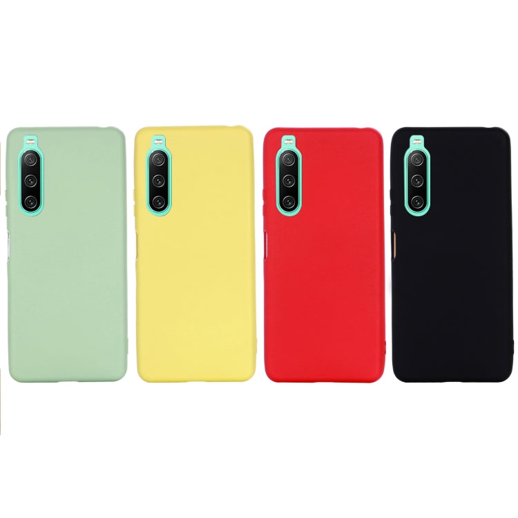 For Sony Xperia 10 IV Pure Color Liquid Silicone Shockproof Phone Case(Green)