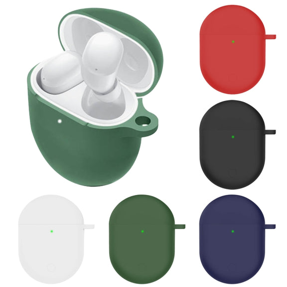 For Redmi Buds4 Silicone Earphone Protective Case(Dark Green)