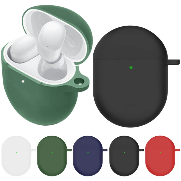 For Redmi Buds4 Silicone Earphone Protective Case(Dark Green)